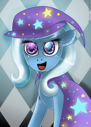 Size: 888x1234 | Tagged: safe, artist:ladymonotone, trixie, pony, unicorn, g4, female, mare, solo