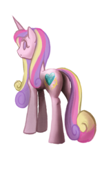 Size: 500x845 | Tagged: safe, artist:cosmicunicorn, princess cadance, alicorn, pony, g4, butt, female, lovebutt, mare, plot, simple background, solo, transparent background