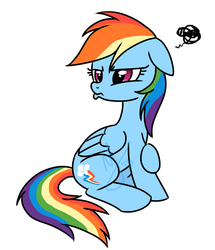 Size: 575x668 | Tagged: safe, artist:ieatedaunicorn, rainbow dash, g4, duckface, female, frustrated, pouting, solo