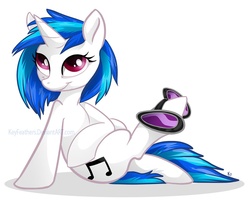 Size: 800x652 | Tagged: safe, artist:keyfeathers, dj pon-3, vinyl scratch, g4, female, solo