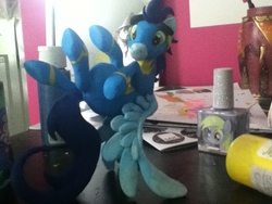 Size: 960x720 | Tagged: safe, derpy hooves, soarin', pegasus, pony, g4, female, irl, mare, photo, sculpture