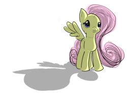 Size: 1024x768 | Tagged: safe, artist:nedemai, fluttershy, g4, brushable, colored sketch, cute, female, shadow, simple background, sketch, solo, toy, transparent background