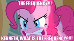 Size: 1280x720 | Tagged: safe, pinkie pie, g4, female, image macro, r.e.m., solo, text