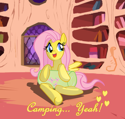 Size: 2184x2088 | Tagged: safe, artist:big-mac-a-brony, fluttershy, g4, anatomically incorrect, bedroll, female, golden oaks library, incorrect leg anatomy, solo