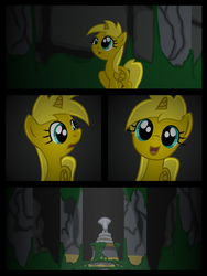 Size: 3456x4608 | Tagged: safe, artist:template93, oc, oc only, oc:ticket, alicorn, pony, alicorn oc, comic, commission, high res, ticket to adventure