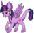 Size: 377x359 | Tagged: safe, artist:lulubell, twilight sparkle, classical unicorn, dracony, g4, female, horn, leonine tail, simple background, solo, species swap, transparent background, wings