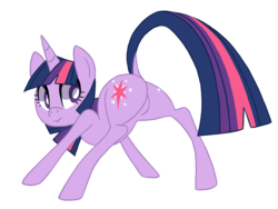 Size: 770x579 | Tagged: safe, artist:ponily, twilight sparkle, g4, butt, female, plot, solo