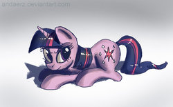 Size: 1024x634 | Tagged: safe, artist:andaerz, twilight sparkle, g4, female, gradient background, solo