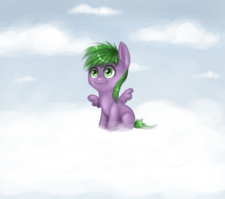 Size: 1441x1279 | Tagged: safe, artist:pechenyuha, spike, g4, :3, colt, foal, male, ponified, ponified spike, solo, species swap