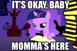 Size: 641x428 | Tagged: safe, edit, edited screencap, screencap, twilight sparkle, g4, the cutie mark chronicles, bedroom eyes, bibliophile, book, cargo ship, female, filly, filly twilight sparkle, image macro, ship:twibook, shipping, solo, that pony sure does love books, younger