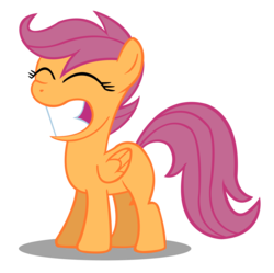 Size: 4500x4478 | Tagged: safe, artist:overmare, scootaloo, g4, absurd resolution, female, simple background, solo, transparent background, vector