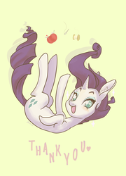 Size: 1962x2724 | Tagged: safe, artist:twitchykismet, rarity, g4, falling, female, needle, rarity month, solo, spool