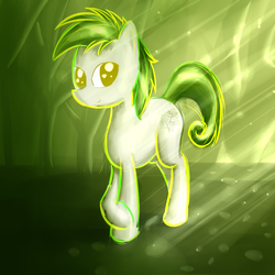 Size: 1500x1500 | Tagged: safe, artist:vunlinur, oc, oc only, oc:paprotka, pony, fern, ponified, solo