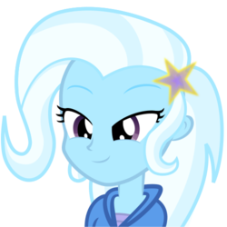 Size: 500x500 | Tagged: safe, artist:serendipony, trixie, equestria girls, g4, face, female, simple background, solo, transparent, transparent background, vector