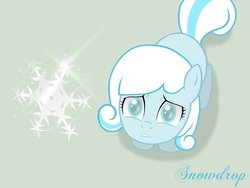 Size: 1024x768 | Tagged: safe, artist:miesmauz, oc, oc only, oc:snowdrop, pegasus, pony, snowdrop (animation), snow, snowflake, solo