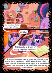 Size: 744x1052 | Tagged: safe, artist:mashuga31, pinkie pie, twilight sparkle, fanfic:silent ponyville, g4, comic, golden oaks library, pinkamena diane pie