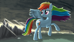 Size: 3840x2160 | Tagged: safe, artist:ohthatandy, rainbow dash, g4, female, solo