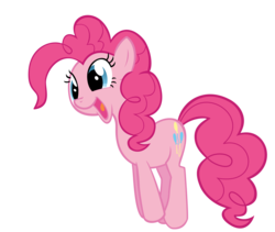 Size: 3101x2618 | Tagged: safe, artist:koeper, pinkie pie, earth pony, pony, g4, cute, female, simple background, solo, transparent background, vector