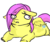 Size: 600x500 | Tagged: safe, artist:catfox, fluttershy, g4, fat, female, solo