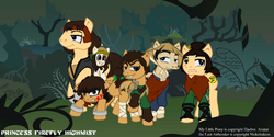 Size: 1024x512 | Tagged: safe, avatar the last airbender, jet, longshot, pipsqueak (avatar), ponified, smellerbee, sneers, the duke