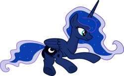 Size: 5000x3081 | Tagged: safe, artist:kp-shadowsquirrel, artist:theponymuseum, princess luna, g4, butt, female, plot, simple background, smiling, solo, transparent background, vector