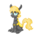 Size: 727x749 | Tagged: safe, artist:evetssteve, oc, oc only, oc:golden brisk, changeling, colt, male, simple background, solo, transparent background, trap, vector, yellow changeling