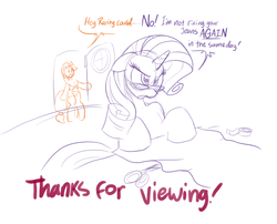 Size: 2388x1931 | Tagged: safe, artist:badgerben, applejack, rarity, semi-anthro, g4, dialogue, glasses