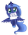 Size: 797x1002 | Tagged: safe, edit, princess luna, g4, cute, female, filly, lunabetes, mouth hold, note, op is a duck (reaction image), reaction image, solo, woona