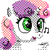 Size: 160x160 | Tagged: safe, artist:l3gr1m, sweetie belle, g4, dithering, female, needs more dither, pixel art, solo