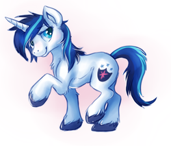 Size: 661x562 | Tagged: dead source, safe, artist:spagglemutt, shining armor, g4, gleaming shield, rule 63, solo