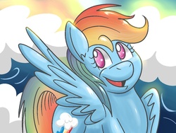 Size: 1024x768 | Tagged: safe, artist:shinkuma, rainbow dash, g4, female, solo