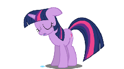 Size: 480x270 | Tagged: safe, artist:razorsharpfang, twilight sparkle, pony, unicorn, g4, animated, breathing, dripping, drool, female, floppy ears, sleeping, sleeping while standing, solo, standing