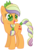 Size: 744x1052 | Tagged: safe, alternate version, artist:kaylathehedgehog, applejack, twinkle eyed pony, g4, crystallized, female, simple background, solo, transparent background, vector