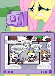 Size: 511x700 | Tagged: safe, fluttershy, phoenix, g4, elan, exploitable meme, fluttercry, haley starshine, tarquin, the order of the stick, tv meme