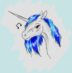 Size: 606x611 | Tagged: safe, artist:sawnikbewm, dj pon-3, vinyl scratch, horse, g4, female, realistic, solo