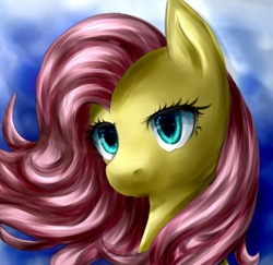 Size: 618x600 | Tagged: safe, artist:aschenstern, fluttershy, g4, female, portrait, solo