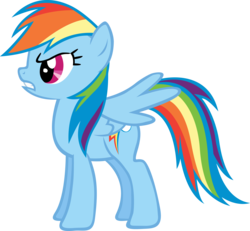 Size: 3256x3013 | Tagged: safe, artist:rainbowcrab, rainbow dash, pegasus, pony, g4, female, simple background, solo, transparent background, vector