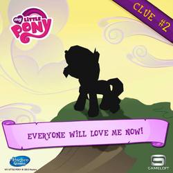 Size: 640x640 | Tagged: safe, gameloft, sunset shimmer, pony, g4, official, female, logo, silhouette, solo