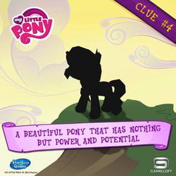 Size: 640x640 | Tagged: safe, gameloft, sunset shimmer, pony, g4, official, female, logo, silhouette, solo