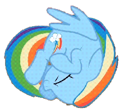 Size: 440x392 | Tagged: safe, rainbow dash, pegasus, pony, g4, lesson zero, animated, female, gotta go fast, mare, roll, solo, spin, spin dash, spinning