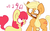 Size: 1280x800 | Tagged: safe, artist:extradan, apple bloom, applejack, earth pony, pony, g4, bad singing, duo, music notes, simple background, singing, white background