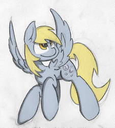 Size: 603x666 | Tagged: safe, artist:martinhello, derpy hooves, pegasus, pony, g4, female, mare, solo