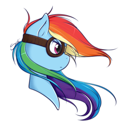 Size: 750x750 | Tagged: safe, artist:secret-pony, rainbow dash, g4, female, goggles, solo