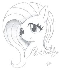 Size: 1480x1808 | Tagged: safe, artist:adamssketches, fluttershy, g4, female, monochrome, solo