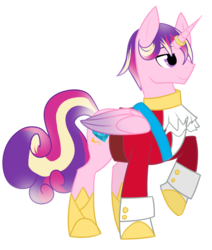 Size: 2305x2719 | Tagged: safe, artist:wicklesmack, princess cadance, g4, prince bolero, ring, rule 63, simple background, solo, transparent background, vector