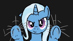 Size: 895x497 | Tagged: artist needed, safe, trixie, pony, unicorn, g4, female, fourth wall, mare, solo