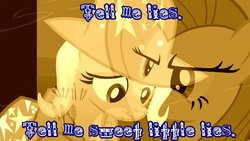 Size: 1280x720 | Tagged: artist needed, safe, fluttershy, trixie, g4, female, fleetwood mac, flutterbitch, image macro, lesbian, lyrics, sad, shipping, text, trixieshy