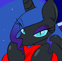 Size: 450x445 | Tagged: safe, artist:zev, nightmare moon, g4, bedroom eyes, female, solo, stupid sexy nightmare moon