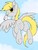 Size: 900x1200 | Tagged: safe, artist:shalomsteph, derpy hooves, pegasus, pony, g4, butt, female, letter, mail, mare, mouth hold, plot, solo