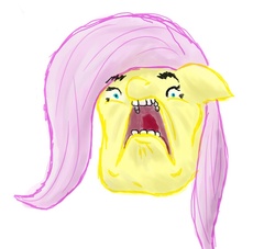 Size: 762x693 | Tagged: safe, fluttershy, g4, face, faic, female, scared, solo, the game, wat